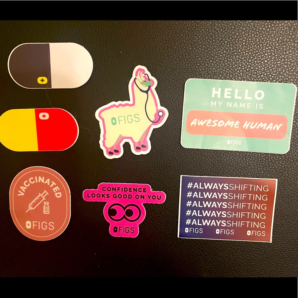 FIGS stickers